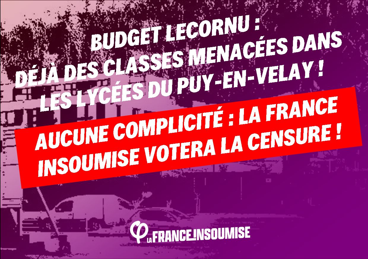 Budget Lecornu : des classes déjà menacées !